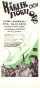 Kärlek och störtlopp 1946 poster Sture Lagerwall Eva Dahlbeck Kenne Fant Rolf Husberg Berg Vintersport