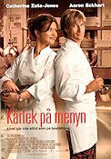 Kärlek på menyn 2007 poster Catherine Zeta-Jones Aaron Eckhart Abigail Breslin Scott Hicks Mat och dryck