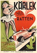 Kärlek vid ratten 1935 poster Barbara Stanwyck Bilar och racing