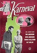 Karneval 1961 poster Bibi Andersson Gerd Andersson Gunnar Hellström Lennart Olsson Balett