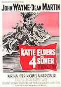 Katie Elders 4 söner 1965 poster John Wayne Dean Martin Henry Hathaway