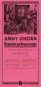 Kaviarprinsessan 1929 poster Anny Ondra Maria Forescu André Roanne Karel Lamac