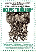 Kellys hjältar 1970 poster Clint Eastwood Telly Savalas Donald Sutherland Brian G Hutton Affischkonstnär: Jack Davis Krig