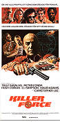 Killer Force 1976 poster Telly Savalas Peter Fonda OJ Simpson Maud Adams Val Guest Affischkonstnär: Drew Struzan