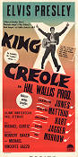 King Creole 1958 poster Elvis Presley Carolyn Jones Walter Matthau Michael Curtiz Rock och pop Musikaler