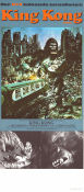 King Kong 1976 poster Jessica Lange Jeff Bridges John Guillermin Affischkonstnär: John Berkey Tåg