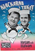 Klackarna i taket 1968 poster Laurel and Hardy Helan och Halvan Harrison Marks