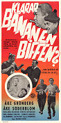 Klarar Bananen Biffen? 1957 poster Åke Söderblom Åke Grönberg Ingemar Johansson Ragnar Frisk Hitta mer: Biffen och Bananen Boxning Från serier