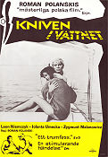 Kniven i vattnet 1962 poster Leon Niemczyk Jolanta Umecka Roman Polanski Filmen från: Poland Skepp och båtar