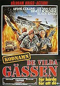 Kodnamn de vilda gässen 1985 poster Lewis Collins Lee Van Cleef Klaus Kinski