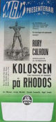 Kolossen på Rhodos 1961 poster Rory Calhoun Lea Massari Georges Marchal Sergio Leone