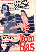 Kom och blås 1948 poster Dorothy Lamour James Stewart Harry James Jazz