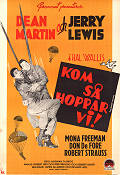 Kom så hoppar vi 1952 poster Dean Martin Jerry Lewis Mona Freeman Norman Taurog Fallskärm