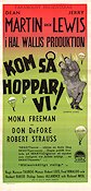 Kom så hoppar vi 1952 poster Dean Martin Jerry Lewis Mona Freeman Norman Taurog Fallskärm