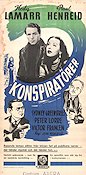 Konspiratörer 1944 poster Hedy Lamarr Paul Henreid