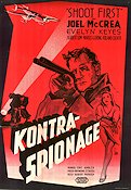 Kontraspionage 1953 poster Joel McCrea Evelyn Keyes Laurence Naismith Robert Perrish