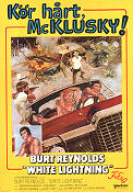 Kör hårt McKlusky 1973 poster Burt Reynolds Jennifer Billingsley Ned Beatty Joseph Sargent Bilar och racing