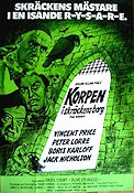 Korpen i skräckens borg 1963 poster Boris Karloff Vincent Price Jack Nicholson Roger Corman