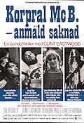 Korpral Mc B anmäld saknad 1971 poster Clint Eastwood Geraldine Page Elizabeth Hartman Don Siegel