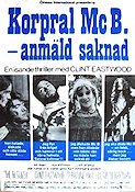 Korpral Mc B anmäld saknad 1971 poster Clint Eastwood Geraldine Page Elizabeth Hartman Don Siegel