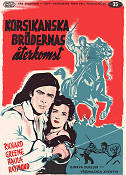 Korsikanska brödernas återkomst 1954 poster Richard Greene