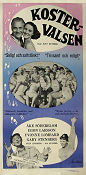 Kostervalsen 1958 poster Åke Söderblom Yvonne Lombard Egon Larsson Rolf Husberg Musik: Sune Waldimir Skärgård