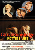 Köttets lust 1971 poster Ann-Margret Jack Nicholson Art Garfunkel Candice Bergen Mike Nichols