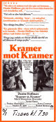 Kramer vs Kramer 1979 poster Dustin Hoffman Meryl Streep Jane Alexander Robert Benton Barn
