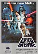 Stjärnornas krig 1977 poster Mark Hamill Harrison Ford Carrie Fisher Alec Guinness George Lucas Hitta mer: Star Wars