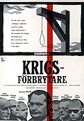 Krigsförbrytare 1962 poster Tore Sjöberg Hermann Göring Krig