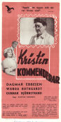 Kristin kommenderar 1946 poster Dagmar Ebbesen Wanda Rothgardt Gunnar Björnstrand Gustaf Edgren