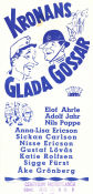 Kronans glada gossar 1952 poster Elof Ahrle Rune Redig