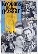 Kronans käcka gossar 1940 poster Nils Poppe Sigurd Wallén Carl Reinholdz