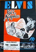 Kul i Acapulco 1963 poster Elvis Presley Ursula Andress Elsa Cardenas Richard Thorpe Musikaler