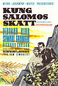 Kung Salomos skatt 1950 poster Deborah Kerr Stewart Granger Richar Carlson Compton Bennett Äventyr matinée