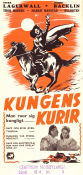 Kungens kurir 1942 poster Sture Lagerwall Ingrid Backlin Margit Manstad Thor Modéen Gunnar Olsson