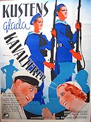 Kustens glada kavaljerer 1938 poster Thor Modéen Åke Söderblom Eric Rohman art