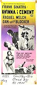 Kvinna i cement 1968 poster Frank Sinatra Raquel Welch Dan Blocker Gordon Douglas