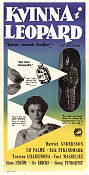 Kvinna i leopard 1958 poster Harriet Andersson Ulf Palme Erik Strandmark Jan Molander
