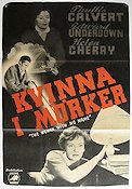 Kvinna i mörker 1951 poster Phyllis Calvert