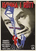 Kvinna i rött 1945 poster Edward G Robinson Fritz Lang