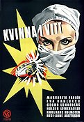 Kvinna i vitt 1949 poster Margareta Fahlén Arne Mattsson Medicin och sjukhus
