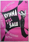 Kvinna till salu 1951 poster Susan Hayward Dan Dailey George Sanders Michael Gordon
