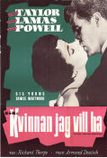 Kvinnan jag vill ha 1953 poster Elizabeth Taylor Fernando Lamas William Powell Richard Thorpe