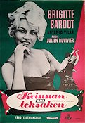 Kvinnan och leksaken 1959 poster Brigitte Bardot Julien Duvivier