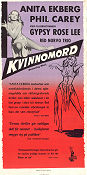 Kvinnomord 1958 poster Anita Ekberg Phil Carey Gerd Oswald Film Noir Damer