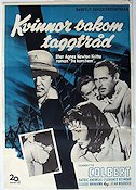 Kvinnor bakom taggtråd 1950 poster Claudette Colbert Krig Damer