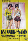 Kvinnor utan namn 1950 poster Simone Simon Vivi Gioi Francoise Rosay Géza von Radvanyi Damer