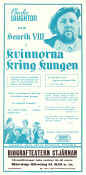 Kvinnorna kring kungen 1933 poster Charles Laughton Robert Donat Franklin Dyall Alexander Korda