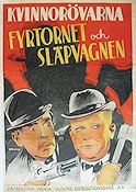 Kvinnorövarna 1936 poster Fyrtornet och Släpvagnen Fy og Bi Carl Schenström Eric Rohman art